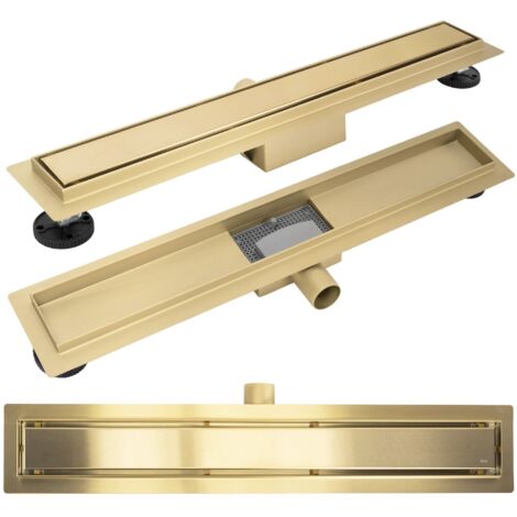 Canaletta Di Scarico Lineare Per Doccia In Acciaio Inox Con Inserto Piastrellabile Dry50 Lineal Flat Revestible Revestech
