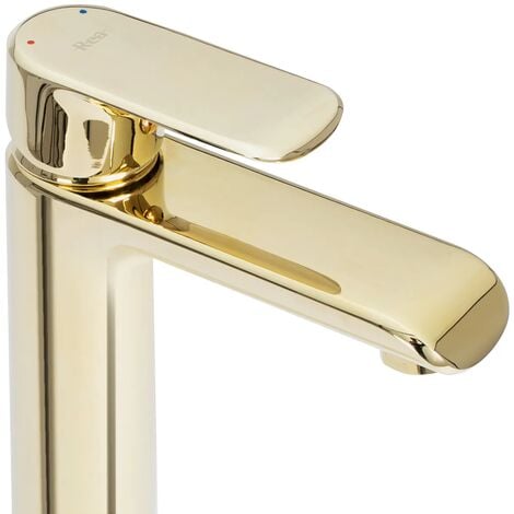 RUBINETTO DA LAVABO REA BLOOM GOLD HIGH