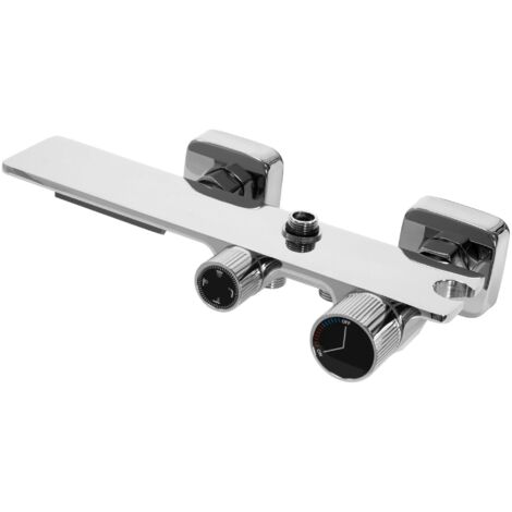 Umbra Anelli Doccia Doppi, White/Chrome, Confezione Da 12, Silenziosi Con Sfere In Gomma, Antigraffio