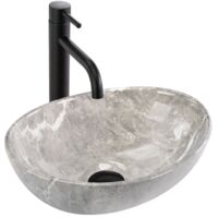 LAVABO SOFIA MINI GRIGIO - DA APPOGGIO SKU REA-U9237