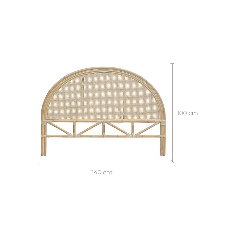 Cabecero de madera y forja Grace: encanto artesanal para tu dormitorio