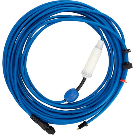 Cavo 18 m, 2 fili, blu, con girevole per tergicristalli Dolphin