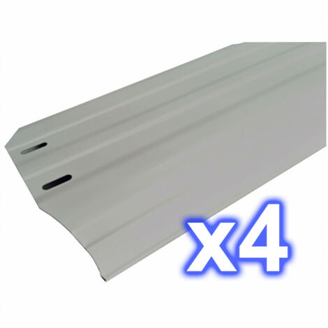 Kit di 4 spiagge 150 x 705 mm. Grigio. Gre Rif. PLYG15040705.