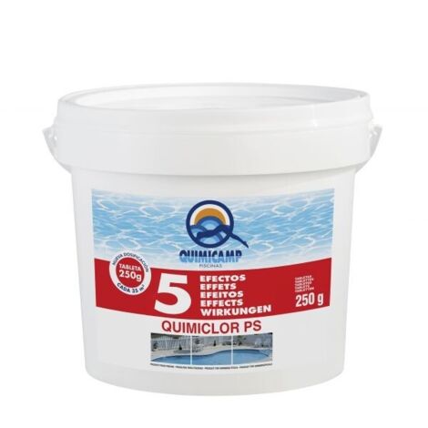 Quimicamp Cloro Quimiclor 5 Azioni Compressa da 5kg 250g 201805