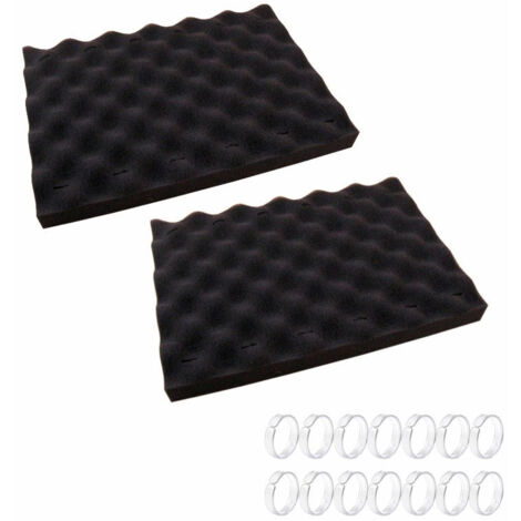 Findingking 36 Inserti In Schiuma Nera Per Vetrine Con Barattoli Per Gemme E Pietre - 2
