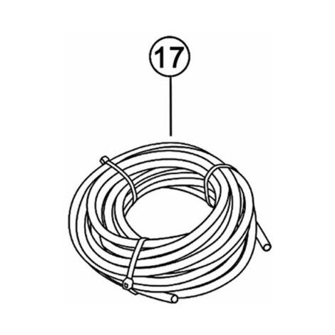 Tubo di iniezione in polietilene pH meno 6x4 mm per elettrolisi Tri pH, Tri Pro, pH Link, Dual Link di Zodiac