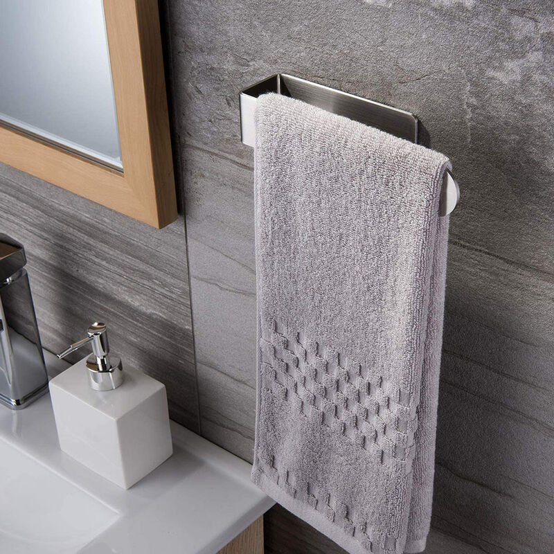 Toallero de acero inoxidable para baño, toallero de doble capa, soporte  para toallas de baño, colgador de pared cromado pulido, toallero de toalla