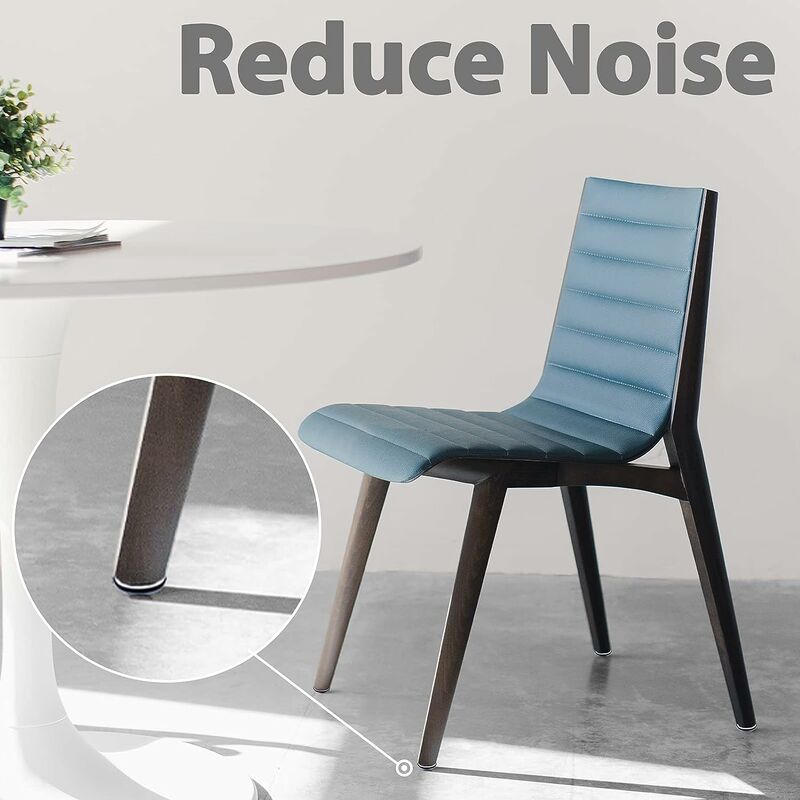 Deslizadores de teflón para muebles, 12 piezas de 1.5 pulgadas  reutilizables con tornillos para alfombras, azulejos, madera dura (azul  grisáceo)