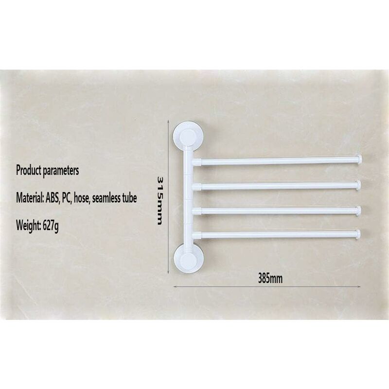 Toallero de baño doméstico - Calentadores de toallas - Toallero eléctrico  giratorio inteligente - Toallero eléctrico montado en la pared giratorio de