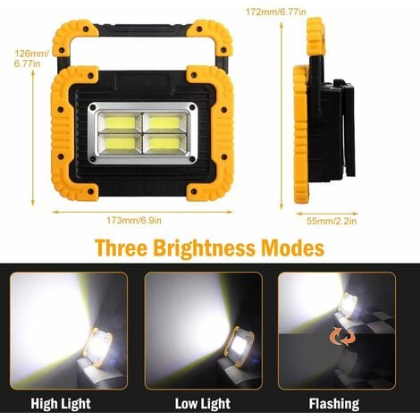 Foco LED SOLAR TAZ, 1600lm, sensor PIR, batería reemplazable. 