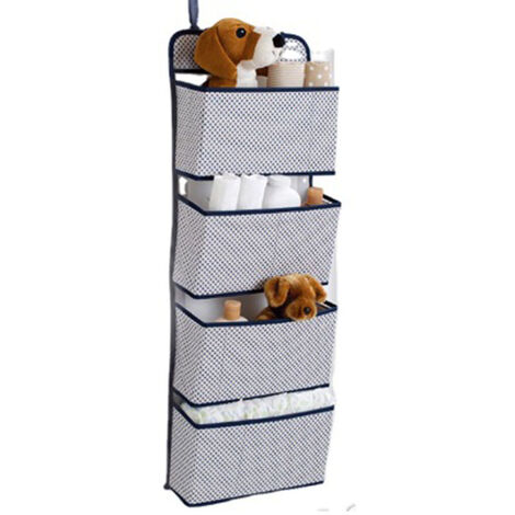 Almacenamiento de animales de peluche, organizador sobre la puerta para  armario, bebé, juguete de peluche, soporte para animales de peluche con 4