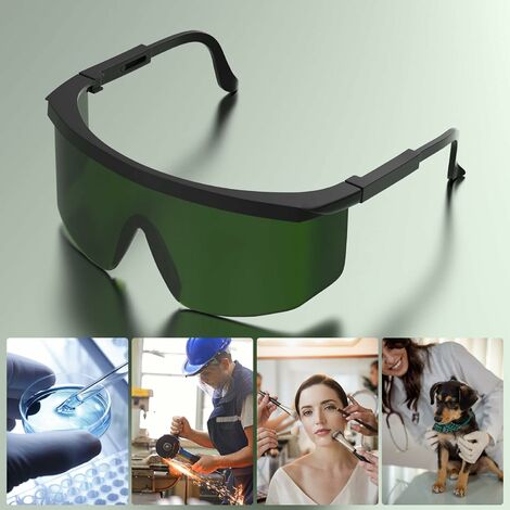 Gafas de protección en la depilación láser