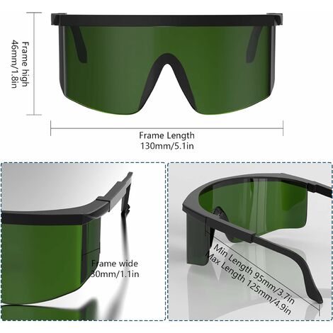 Gafas protectoras de depilación, gafas de longitud de onda Gafas
