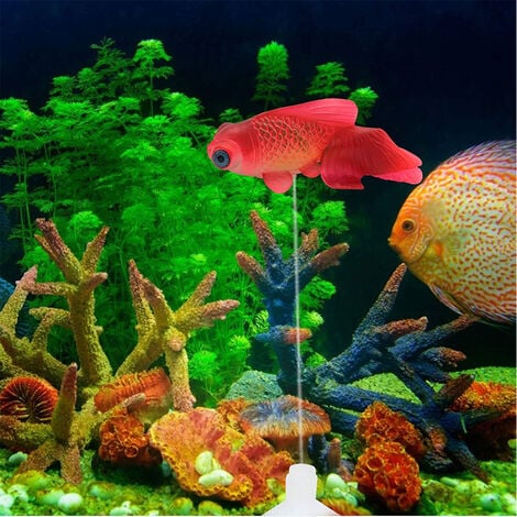 Comprar Acuario Artificial luminoso peces tropicales silicona brillante  decoración de pecera