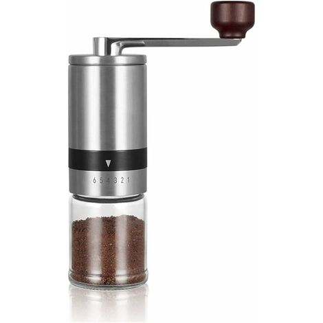 Molinillo de café manual con ajustes ajustables, molinillo de café,  molinillo de café manual, molinillo de café portátil, manual de molinillo  de café