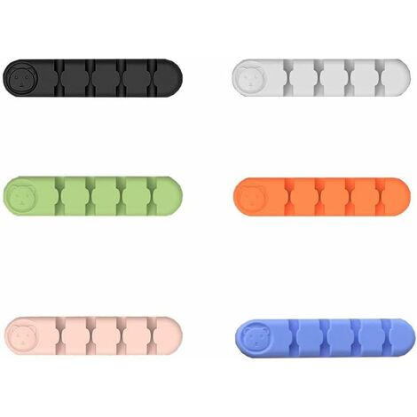 Clips para cables, 3 paquetes de organizador de cables, ganchos adhesivos  de silicona, soporte de cable para cables de alimentación y cables de –  Yaxa Store