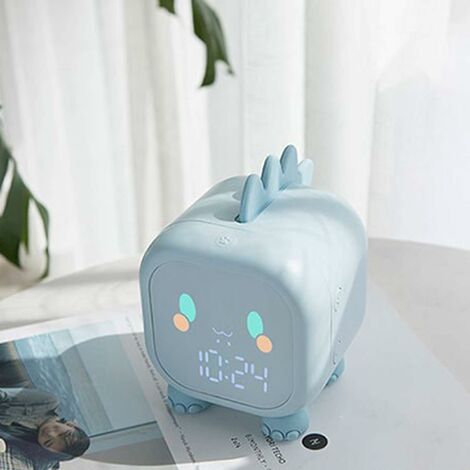 Reloj despertador de luz de amanecer para niños con sueño pesado