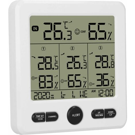 Medidor Digital de Humedad y Temperatura Termómetro Ambiental para  Exteriores