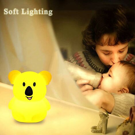 Luz Nocturna Infantil, Luz de Noche Para Niños Led de Silicona