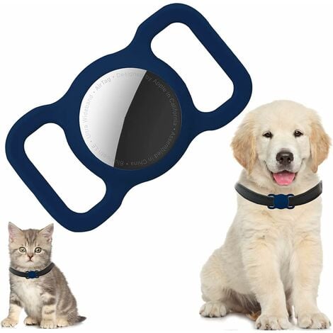 Funda protectora de silicona para Airtag, funda compatible con Airtag para  perros y gatos, funda protectora