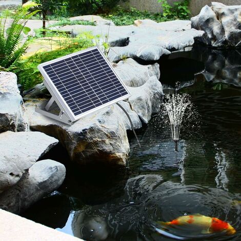 Fuente solar con bomba de agua de panel para baño de pájaros Kit de panel  solar