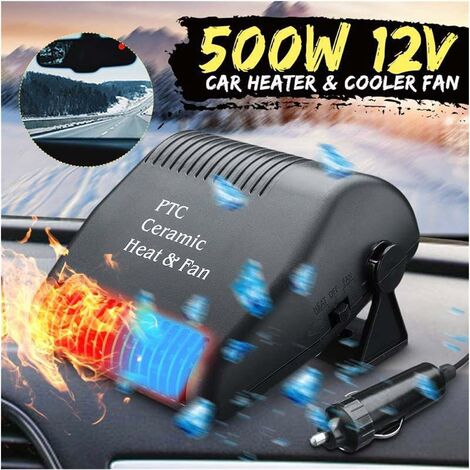 Invierno 12v 2 en 1 calefacción del coche enfriador ventilador del secador  de calefacción descongelador antivaho GENERICO