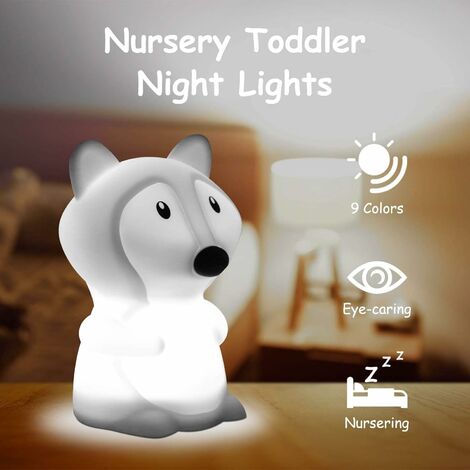 Luz Nocturna Conejo Bebé Toque 7 Colores USB Recargable Se Puede Temporizar Luz  Nocturna Infantil Lámpara Deco para Decoración Navideña Dormitorio Infantil  Regalo de Cumpleaños