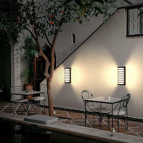 Luces E27 para exteriores, iluminación de pared, impermeable