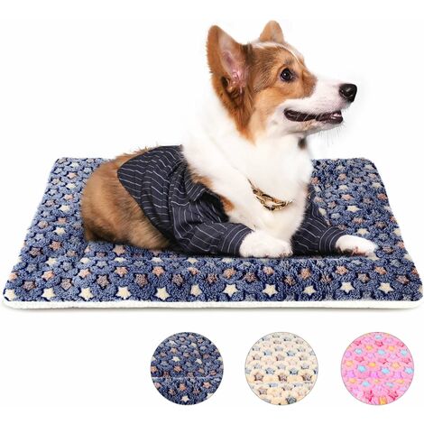  Colchonetas de relé para perros, cama antiestrés para mascotas,  manta grande, tapete peludo, accesorios plegables (color marrón, tamaño: S)  : Productos para Animales