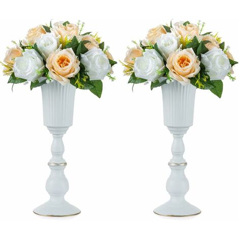 Jarrón Cristal Transparente Alto 26 cm. Floreros Decorativos Moderno y  Elegante, Flores Decoración 26x7 cm