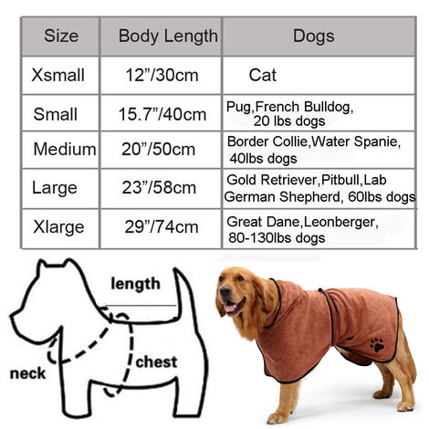 Albornoz de microfibra suave y superabsorbente para perros con  capucha/cinturón para perros grandes, medianos y