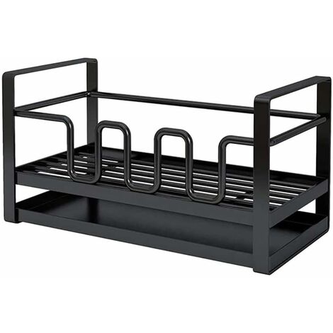 Estante para platos de acero inoxidable, organizador de cocina, estantes de  drenaje para el hogar, soporte