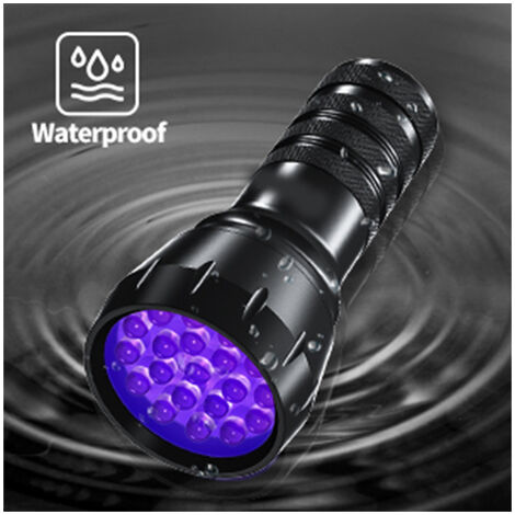 Linterna UV luz negra, potente linterna pequeña de luz negra, luz UV, 12  mini linterna LED de luz negra, detector de orina para mascotas para