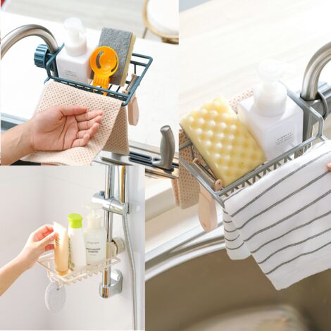 Organizador de estropajos Sink Caddy verde o gris