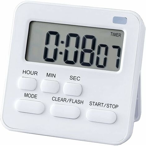 Temporizador Cocina Alarma Digital Reloj LCD Magnético Fuerte