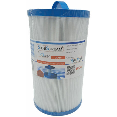 Ricambio filtro carta 50SQFT per minipiscina Jacuzzi 400060630