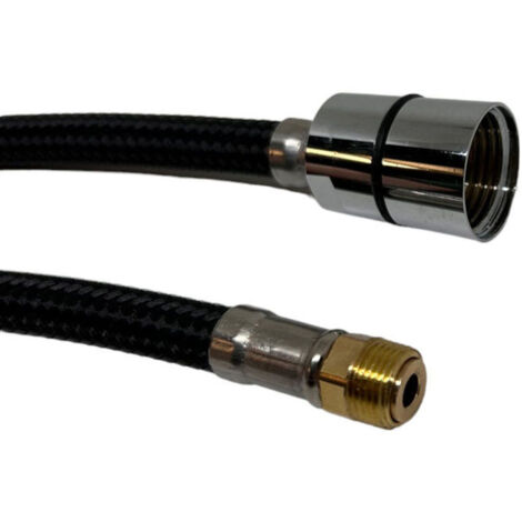 Tubo Doccetta Di Ricambio Per Rubinetti Franke – Atlas, Eos, Taros, Leda E Gaia, Attacchi 1/2” E 3/8”, Lunghezza 1,5 M, In Tessuto Silenzioso
