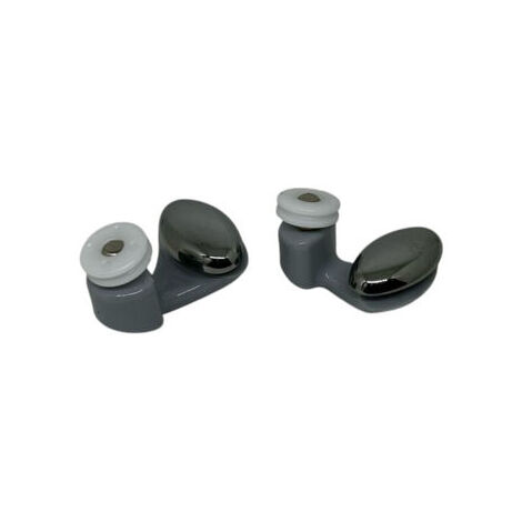 Ricambio kit cuscinetti con supporto cromo per box doccia Novellini R07STR1-40