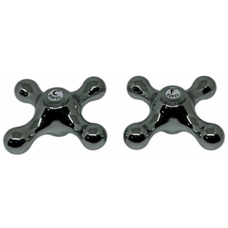Ricambio coppia maniglia cromo per rubinetteria Epoca Mamoli V0200010E001 (1/2)