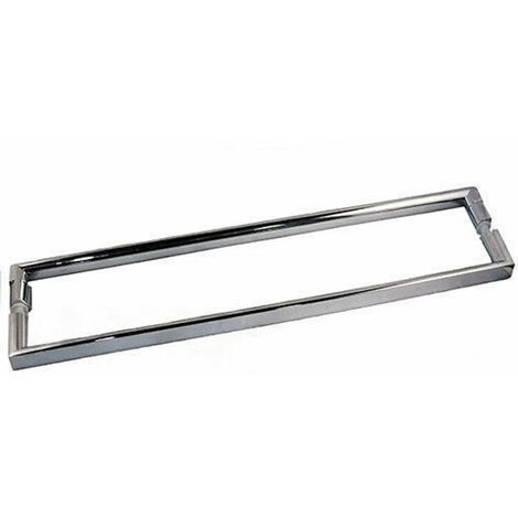 Maniglia cromata doppia per box doccia 2B Q800CR0