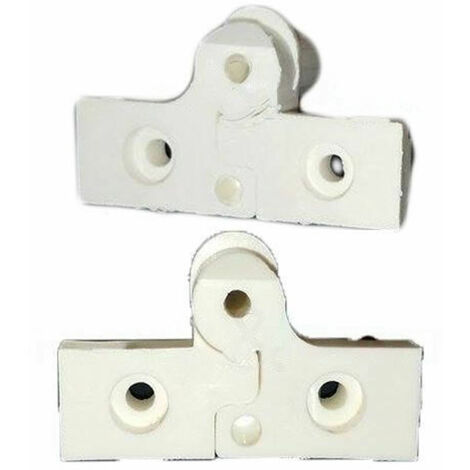 Ricambio coppia cerniera porta cabina doccia bianca Titan CASKP2BT04