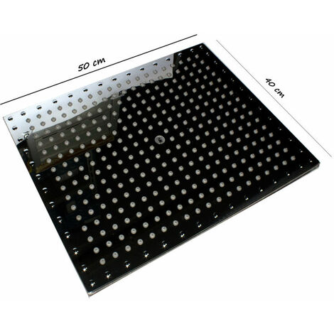 Soffione Bossini a soffitto 40x50 metallo cromo senza braccio w103733