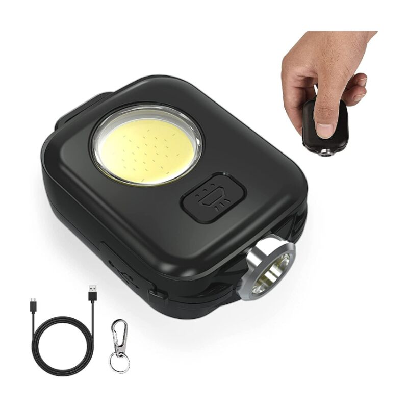 Mini lampe de poche avec zoom 1 led 120lm 7500k usb rechargeable. edm