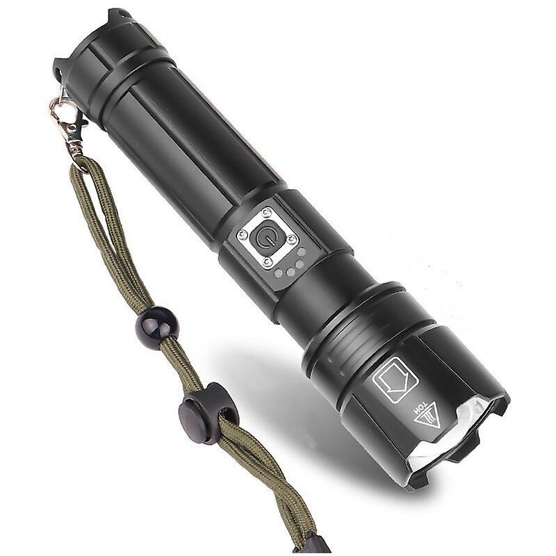 1 torche et 1 mini torche, lampe torche étanche super lumineuse LED, mini  torche portable, zoom rétractable, adaptée pour le camping en plein air  d'urgence (noir) : : Bricolage