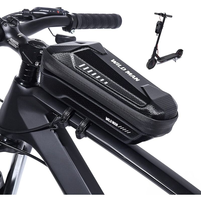 Sacoche de guidon de vélo, pochette universelle étanche pour téléphone  portable de vélo, berceau de support de téléphone de vélo (noir)-BISBISOUS