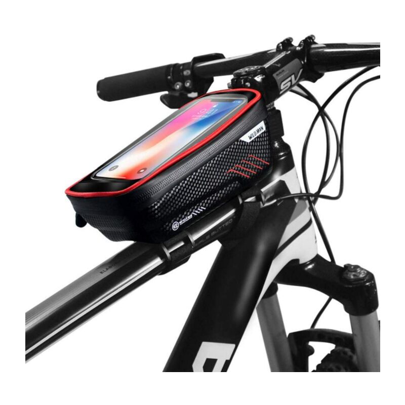 Sac de cadre de vélo Durable sacoche avant support de téléphone