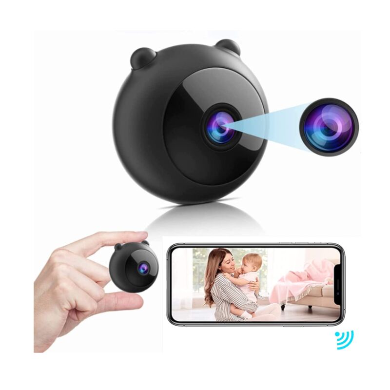 aobo Camera Espion, WiFi 4K HD Mini Caméra de Surveillance  Interieur/extérieur sans Fil avec Enregistrement Longue Batteries avec Mini  Cachée