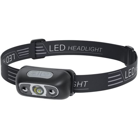 10€69 sur LED Lampe frontale Capteur de mouvement phare USB rechargeable  Tête Lampe - Accessoire running - Achat & prix