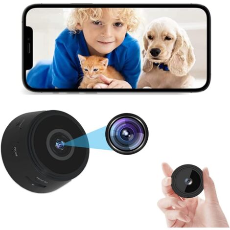 Mini caméra espion HD pour chat - Mini caméra vidéo et audio