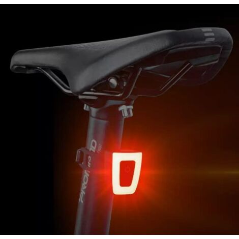 Lampe Feu Arrière LED Vélo VTT Rechargable USB Eclairage Sécurité Nuit  Lumière